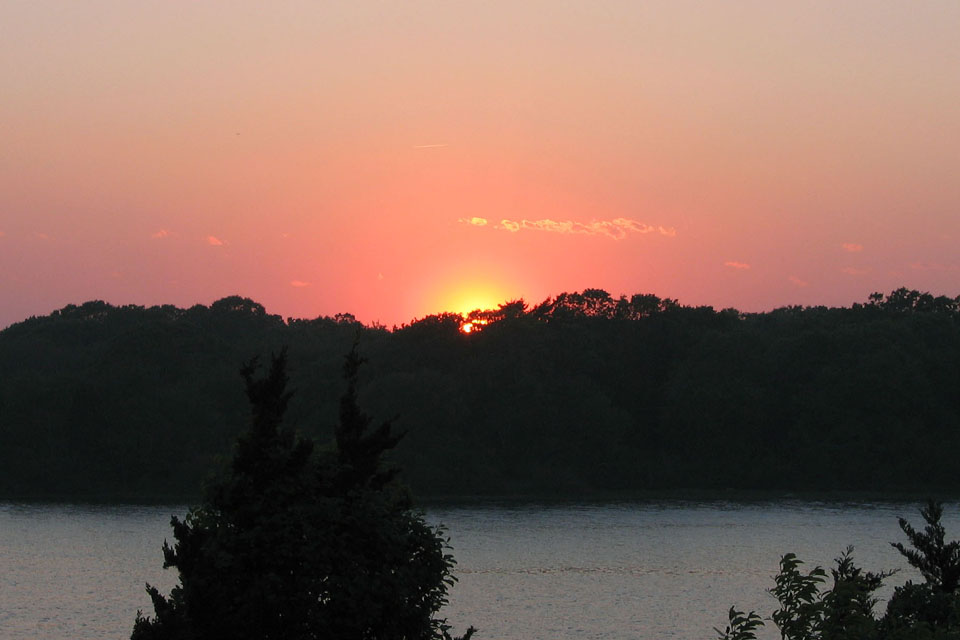 Sunset View from the New Cottage
